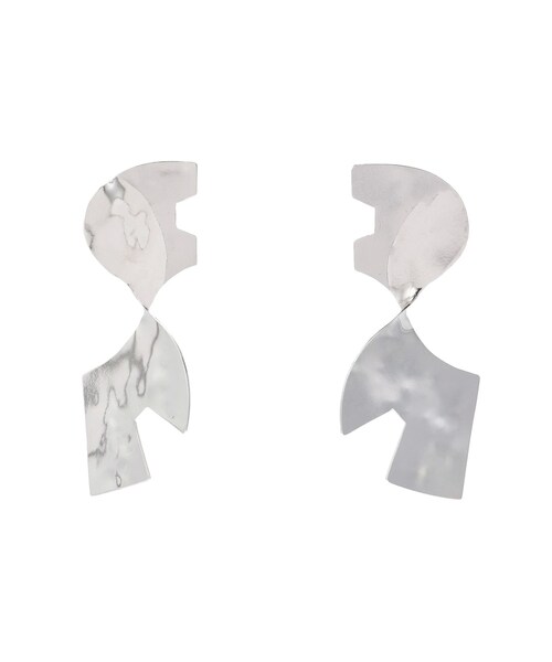 UN3D.(アンスリード)の「NOTCH TWIST EARRING(イヤリング・レディース・シルバー/ゴールド・F)」の1枚目の写真