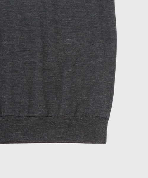 ADAM ET ROPE'(アダムエロペ)の「【BATONER for WILD LIFE TAILOR】WOOL 天竺LS ニットポロ(ポロシャツ・メンズ・ブラック系・2/3/4)」の13枚目の写真