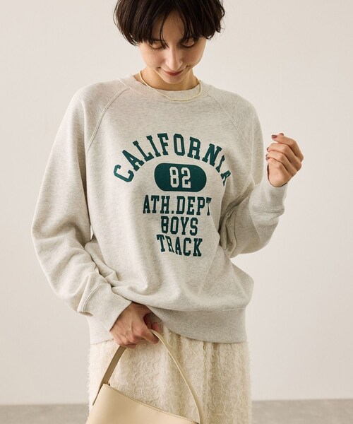 ROPE' PICNIC（ロペピクニック）の「【Champion/チャンピオン別注】アソートロゴスウェットプルオーバー/リンクコーデ（スウェット・レディース・キナリ系/ブラウン/サックス・F）」の18枚目の写真