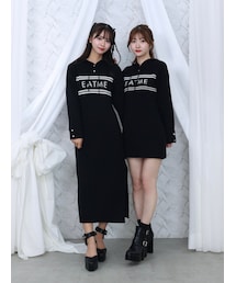 EATME | フーディーロゴニットワンピース(ワンピース)