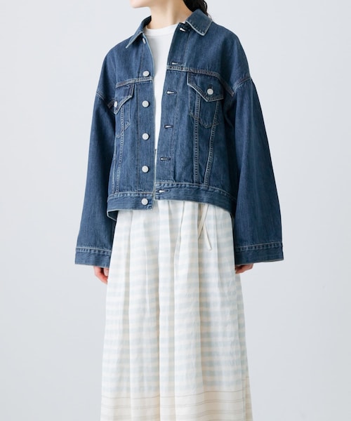 かぐれ（カグレ）の「HARi　WIDE SLEEVE DENIM JACKET（デニムジャケット・レディース・USED・2）」の4枚目の写真