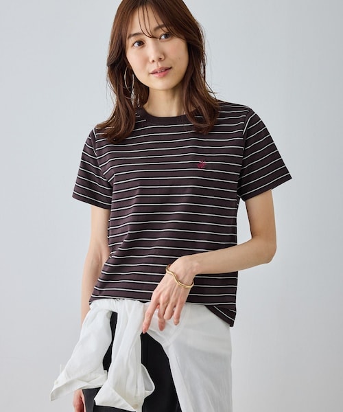 ROPE' PICNIC(ロペピクニック)の「【BEVERLYHILLS POLO CLUB・一部店舗限定】アイコン刺繍コンパクトTシャツ(Tシャツ/カットソー・レディース・チャコール/キナリ/ネイビー/オフホワイト・F/M)」の18枚目の写真