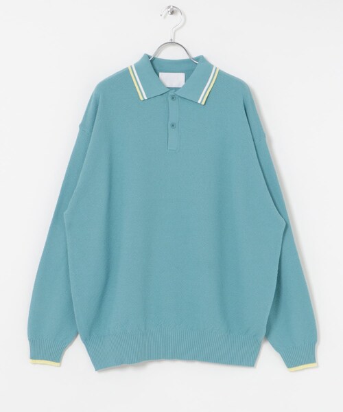 URBAN RESEARCH(アーバンリサーチ)の「URBAN RESEARCH iD カノコオーバーニットポロ ロングスリーブ(ポロシャツ・メンズ・BEIGE/BLACK/RED/MINT・M/L)」の15枚目の写真