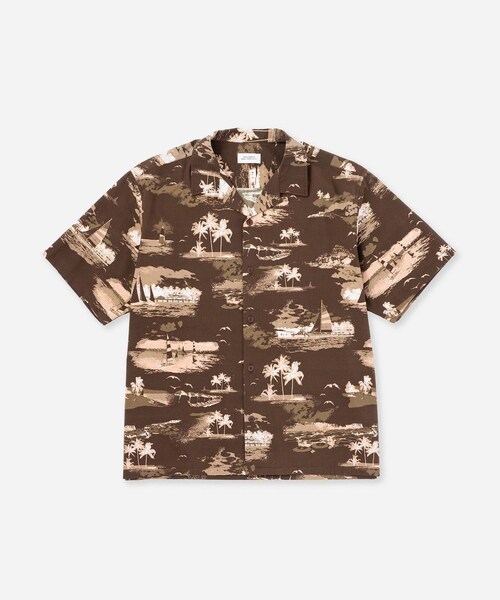 Saturdays NYC(サタデーズ ニューヨークシティ )の「Canty Aloha SS Shirt(シャツ/ブラウス・レディース・キナリ/ダークブラウン・L/M/S/XL)」の16枚目の写真