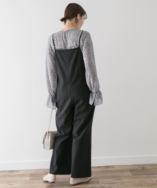 URBAN RESEARCH ROSSO（アーバンリサーチロッソ）の「F by ROSSO　コットンレーヨンオールインワン∴（サロペット/オーバーオール・レディース・OFF WHITE/BEIGE/BLACK・36/38）」の14枚目の写真