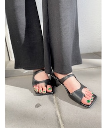 GYDA | スクエアトゥスポサンダル(サンダル)