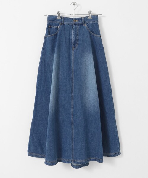 SENSE OF PLACE by URBAN RESEARCH（センスオブプレイスバイアーバンリサーチ）の「ANNA SUI NYC　オーバードレープデニムロングスカート（デニムスカート・レディース・BLUE/BLACK・S/M）」の17枚目の写真