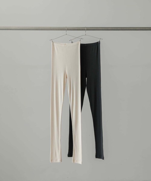 かぐれ（カグレ）の「シルクテレコレギンス（レギンス/スパッツ・レディース・IVORY/CHARCOAL・FREE）」の5枚目の写真