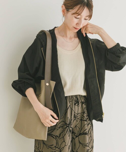 ITEMS URBANRESEARCH（アイテムズ アーバンリサーチ）の「シアーフードブルゾン（ブルゾン・レディース・OFF/KHK/BLK・FREE）」の11枚目の写真