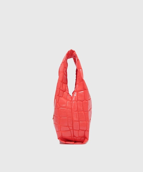 ADAM ET ROPE'（アダムエロペ）の「【HOLO MARKET/ホロマーケット】UMASETEYO Mini Tote Bag（トートバッグ・メンズ・キナリ/ネイビー/オレンジ・F）」の6枚目の写真