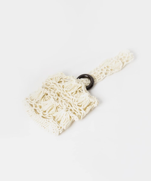 malamute　shell lace small bag