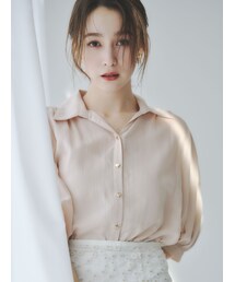 dazzlin | 【藤井サチコラボ】コットンライクシアーシャツ(シャツ/ブラウス)