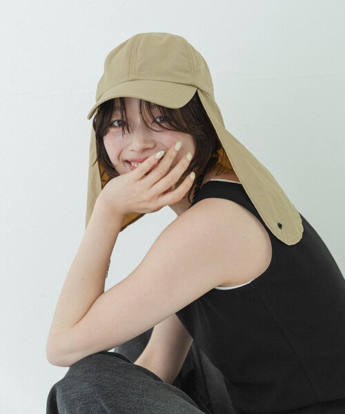 URBAN RESEARCH Sonny Label（アーバンリサーチサニーレーベル）の「UVカットサンシェードハット（キャップ・レディース・ブラック/Lブラウン/ベージュ・One）」の14枚目の写真