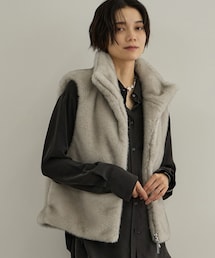ADAM ET ROPE' | フェイクミンクファージレ(ベスト)