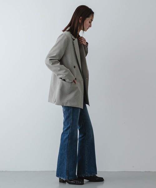 SENSE OF PLACE by URBAN RESEARCH(センスオブプレイスバイアーバンリサーチ)の「セミフレアデニム(デニムパンツ・レディース・ONE WASH/D.INDIGO・S/M)」の9枚目の写真