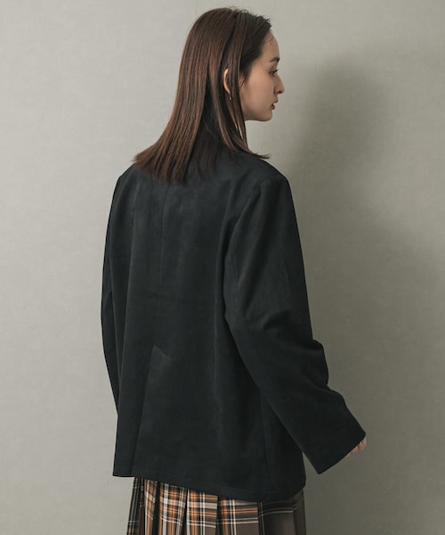 SENSE OF PLACE by URBAN RESEARCH（センスオブプレイスバイアーバンリサーチ）の「FSルーズジャケット（テーラードジャケット・レディース・BLACK/CAMEL/BROWN・one）」の7枚目の写真