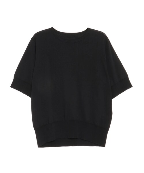 ELENDEEK（エレンディーク）の「HALF SLEEVE T-KT（ニット/セーター・レディース・オフホワイト/ブラック/レッド/ブルー・F）」の4枚目の写真