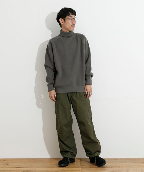 THE GOODLAND MARKET（ザグッドランドマーケット）の「KEIMEN　KM-Turtleneck knit（ニット/セーター・メンズ・Green/Black/Gray・M/L/XL）」の22枚目の写真