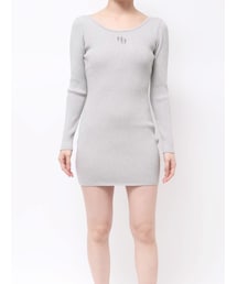 GYDA | GGプレート long sleeveニットワンピース(ワンピース)