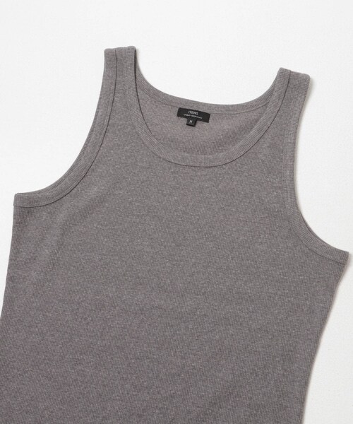 ITEMS URBANRESEARCH(アイテムズ アーバンリサーチ)の「接触冷感リブタンクトップ(タンクトップ・メンズ・D.GRAY/BLACK/GRAY/WHITE・M/L)」の13枚目の写真