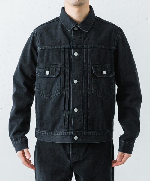 URBAN RESEARCH（アーバンリサーチ）の「Scye　SELVAGE DENIM JACKET T-2（デニムジャケット・メンズ・クロ・36/38/40）」の4枚目の写真