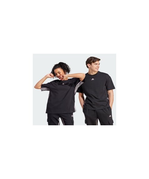 adidas（アディダス）の「ダンス スリーストライプス コットン半袖Tシャツ（トップス・レディース・ブラック・S/2XL/3XL/XL/M/L/XS）」の18枚目の写真