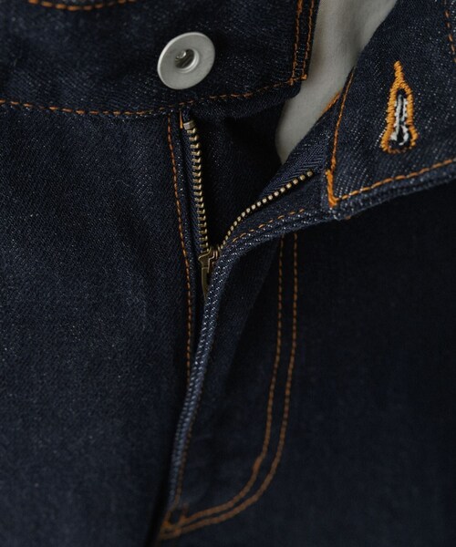 ADAM ET ROPE'（アダムエロペ）の「ストレート デニムスラックス（デニムパンツ・メンズ・ブラック系/ネイビー・L/M/S/XL）」の22枚目の写真