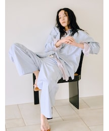 Ungrid | カットオフデザインストライプラフパンツ(その他パンツ)