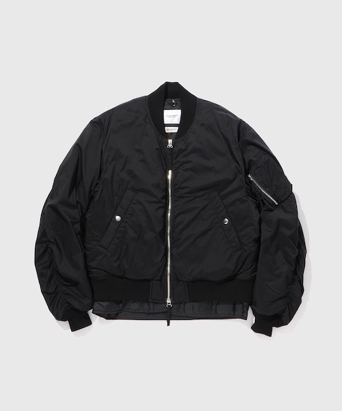 ADAM ET ROPE'（アダムエロペ）の「【JOHN MASON SMITH/ジョン メイソン スミス】MICRO RIPSTOP NYLON REMOVABLE LINER MA-1（MA-1・メンズ・ブラック/オリーブ/ピンク・L/M）」の2枚目の写真