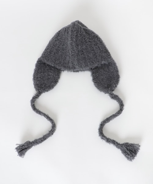 URBAN RESEARCH DOORS(アーバンリサーチドアーズ)の「KIJIMA TAKAYUKI POODLE FUR EAR BEANIE(ニットキャップ/ビーニー・レディース・D.GRAY・one)」の3枚目の写真