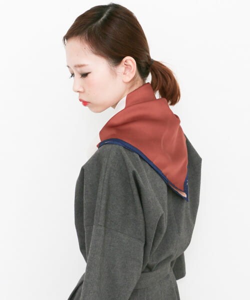 KBF（ケイビーエフ）の「カラーブロックストール（ストール/ショール・レディース・RED/BLE/ORG・One/one）」の8枚目の写真