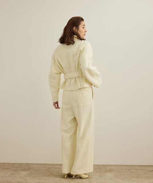 ROPE'(ロペ)の「MANTECO(マンテコ) コットンライトツイードパンツ/イージーケア(その他パンツ・レディース・オフホワイト・36/38)」の21枚目の写真