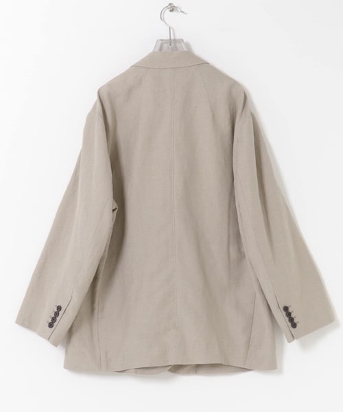 URBAN RESEARCH（アーバンリサーチ）の「new basic　OVER WASHED JACKET（テーラードジャケット・レディース・BLACK/BEIGE・36/38）」の9枚目の写真