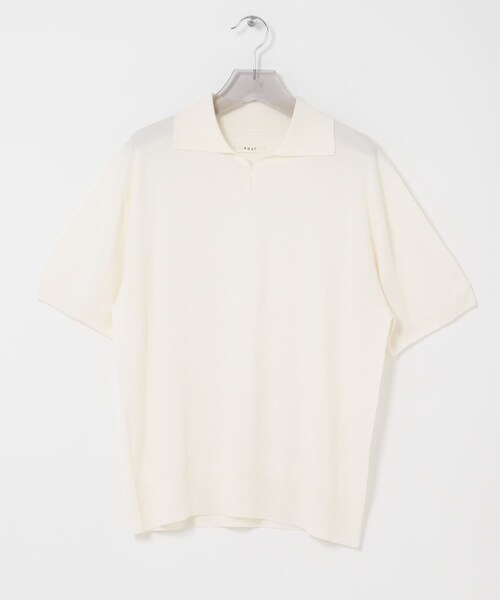 FUJI　SILK CASHMERE SHORT-SLEEVE SKIPPER