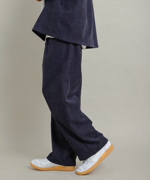 SENSE OF PLACE by URBAN RESEARCH（センスオブプレイスバイアーバンリサーチ）の「ブロックコーデュロイワイドスラックス（その他パンツ・メンズ・KHAKI/NAVY/BROWN・M/L）」の8枚目の写真