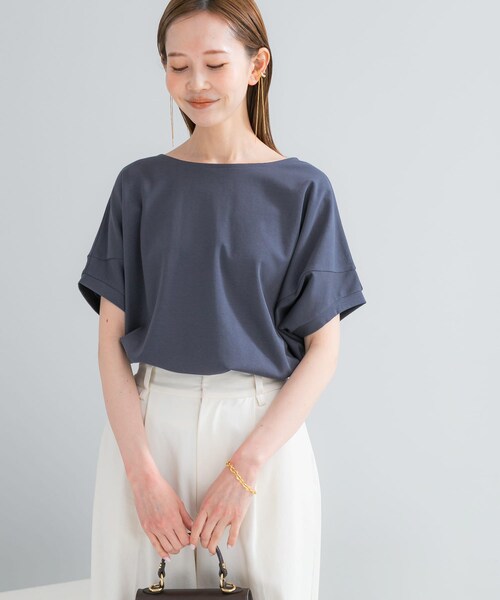 URBAN RESEARCH ROSSO（アーバンリサーチロッソ）の「『WEB/一部店舗限定』UVカットドルマンスリーブプルオーバー（Tシャツ/カットソー・レディース・IVORY/D/BLUE/CAMEL/BROWN・Free）」の3枚目の写真