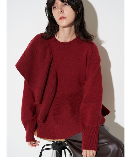 SHOULDER FRILL PEPLUM KT