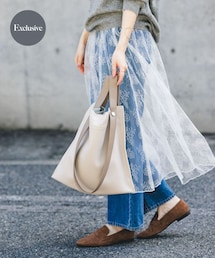 RODE SKO | 『一部別注カラー』BEAURE　カウレザー2デザインベルトバッグ(トートバッグ)