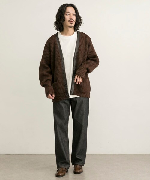 URBAN RESEARCH(アーバンリサーチ)の「COSEI 5G両畦 CARDIGAN(カーディガン/ボレロ・メンズ・BLACK/BROWN・2/3)」の17枚目の写真