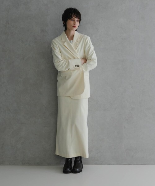 URBAN RESEARCH(アーバンリサーチ)の「トリコットコーデュロイスカート(スカート・レディース・BROWN/OFF WHITE・36/38)」の17枚目の写真