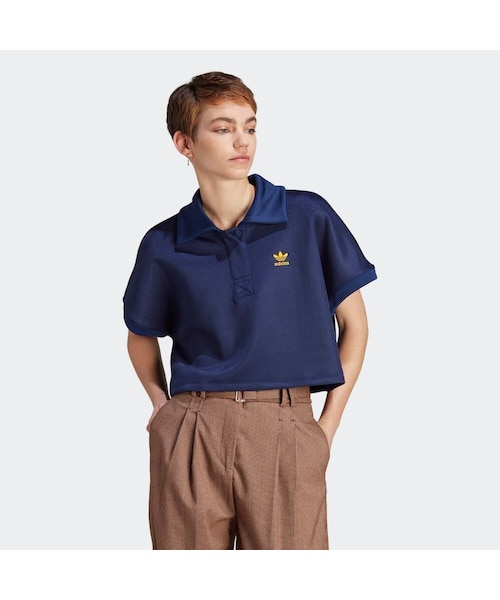 アディカラー クラシックス オーバーサイズ クロップ ポロTシャツ レディース アディカラー クラシックス オーバーサイズ クロップ