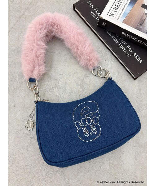 EVRIS（エヴリス）の「【Esther Bunny × EVRIS】バニーブリングハンドBAG（ハンドバッグ・レディース・インディゴ・F）」の3枚目の写真