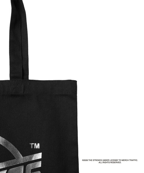 bonjour records(ボンジュールレコーズ)の「The Strokes for bonjour records Official Tote bag ザ・ストロークス オフィシャル トートバッグ(トートバッグ・レディース・ブラック/ブラック系・F)」の9枚目の写真