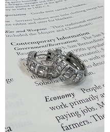 EATME | スクエアストーンピアス(ピアス（両耳用）)