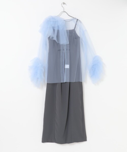 URBAN RESEARCH ROSSO（アーバンリサーチロッソ）の「ANDRESD　blooming tulle dress（ワンピース・レディース・L/BLUE/BLACK・36/38）」の15枚目の写真