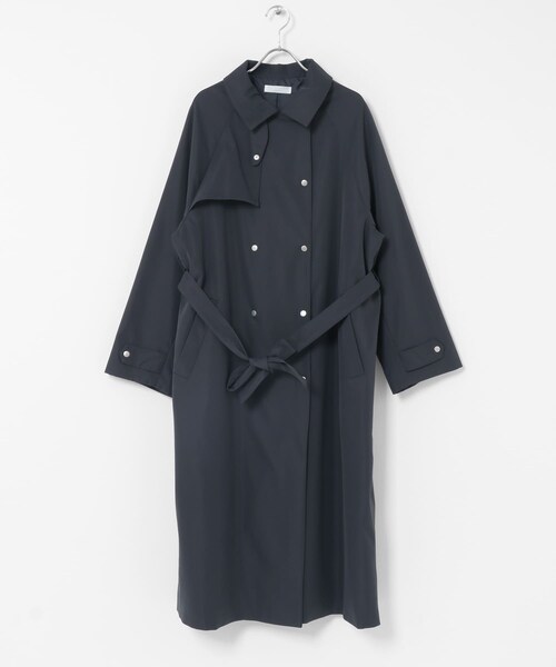 SENSE OF PLACE by URBAN RESEARCH（センスオブプレイスバイアーバンリサーチ）の「『撥水/防花粉』SKINProofトレンチコート（ステンカラーコート・レディース・CHARCOAL/BEIGE・One）」の11枚目の写真