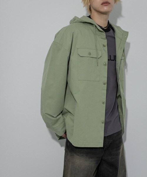SENSE OF PLACE by URBAN RESEARCH（センスオブプレイスバイアーバンリサーチ）の「HONDA Hoodie Long-Sleeve Shirts（シャツ/ブラウス・メンズ・GREEN/MINT・M/L）」の21枚目の写真