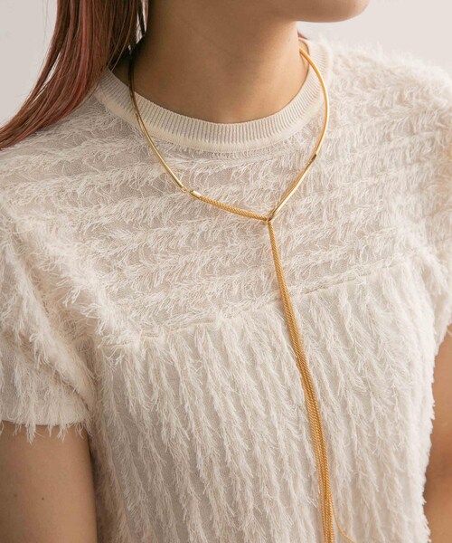 KBF（ケイビーエフ）の「ロングチェーンチョーカー（ネックレス・レディース・SILVER/GOLD・one）」の9枚目の写真