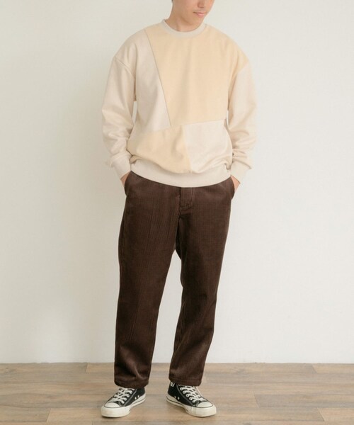 ITEMS URBANRESEARCH（アイテムズ アーバンリサーチ）の「『静電気防止』裏フリースフェイクスウェード クレイジープルオーバー（その他トップス・メンズ・GRN/BLU/IVO/BLK・M/L）」の12枚目の写真