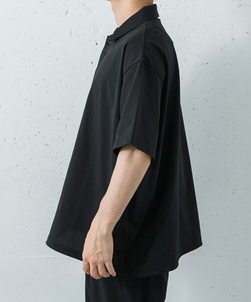 URBAN RESEARCH(アーバンリサーチ)の「Wide Dad BREEZY TECH ポロシャツ(ポロシャツ・メンズ・D.NAVY/BLACK・1/2)」の13枚目の写真